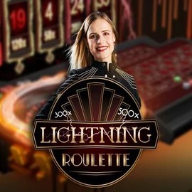 Lightning Roulette logo – Live Casino by Evolution at Revolution Casino