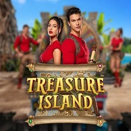 Official Live Casino logo: Treasure Island by Pragmatic Play at Revolution Casino